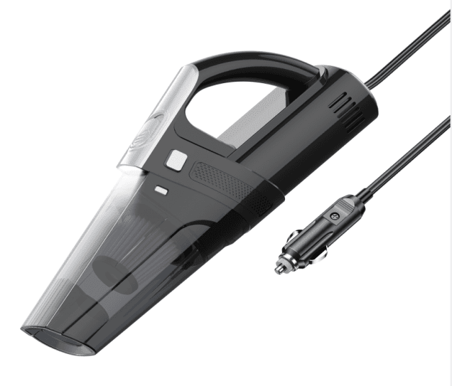 008C brushed car vacuum cleaner with accessories