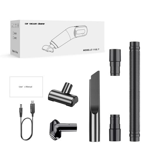 LT-113C brushed car vacuum cleaner with accessories