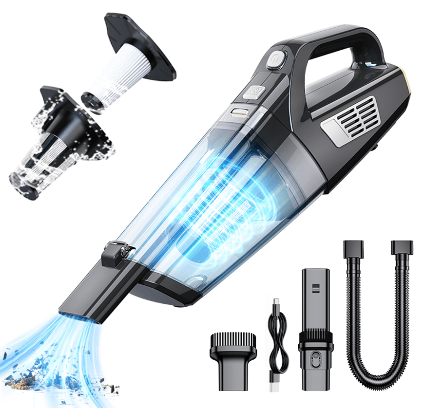 LT-151 brushed car vacuum cleaner with accessories