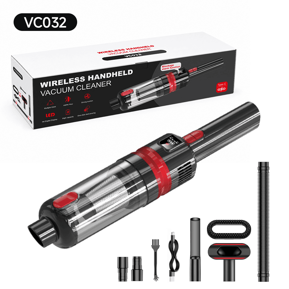 VC032 brushed car vacuum cleaner with accessories