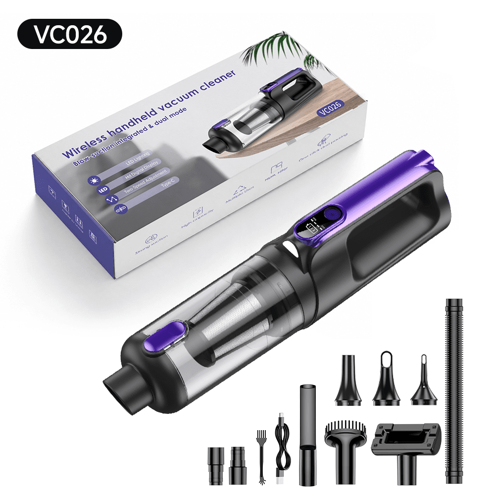 VC026 brushless car vacuum cleaner with accessories
