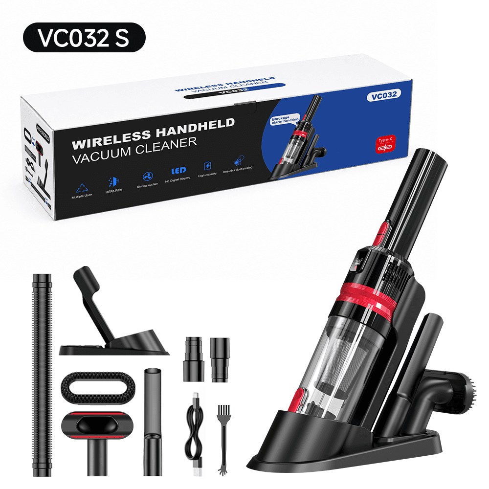 VC032S brushless car vacuum cleaner with accessories