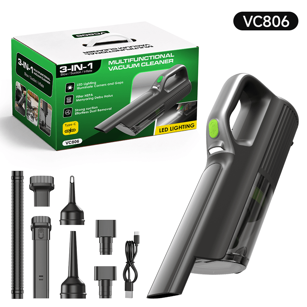 VC806 brushless car vacuum cleaner with accessories