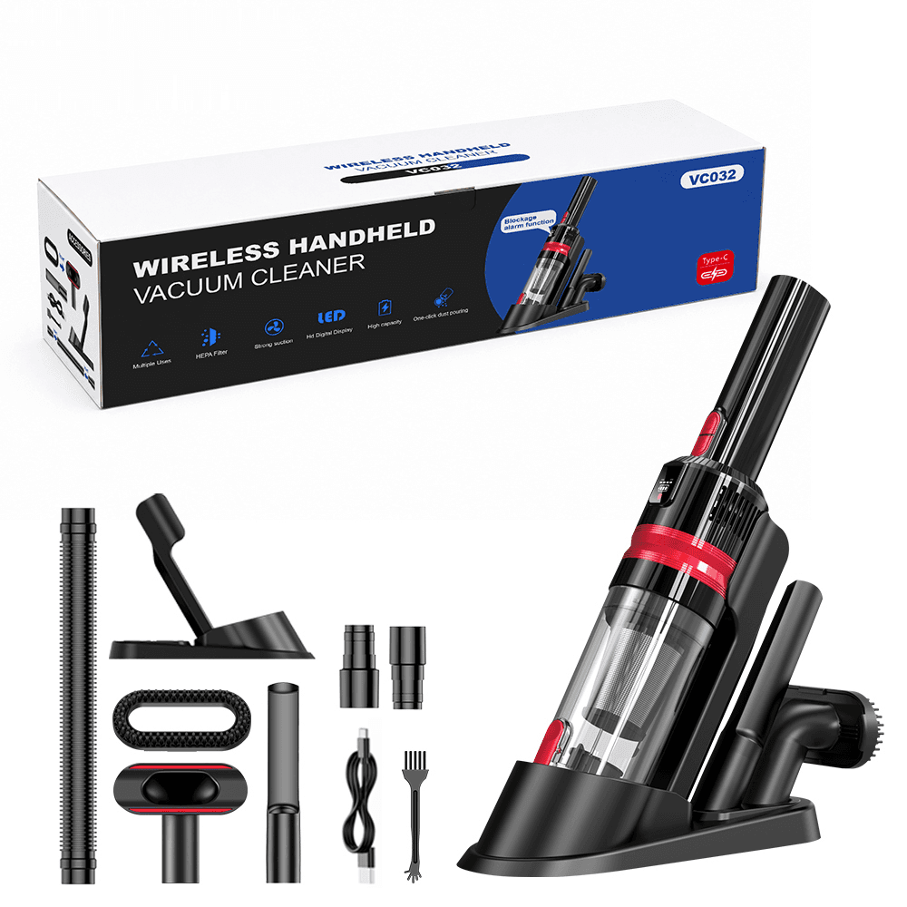 VC032S brushless car vacuum cleaner with accessories