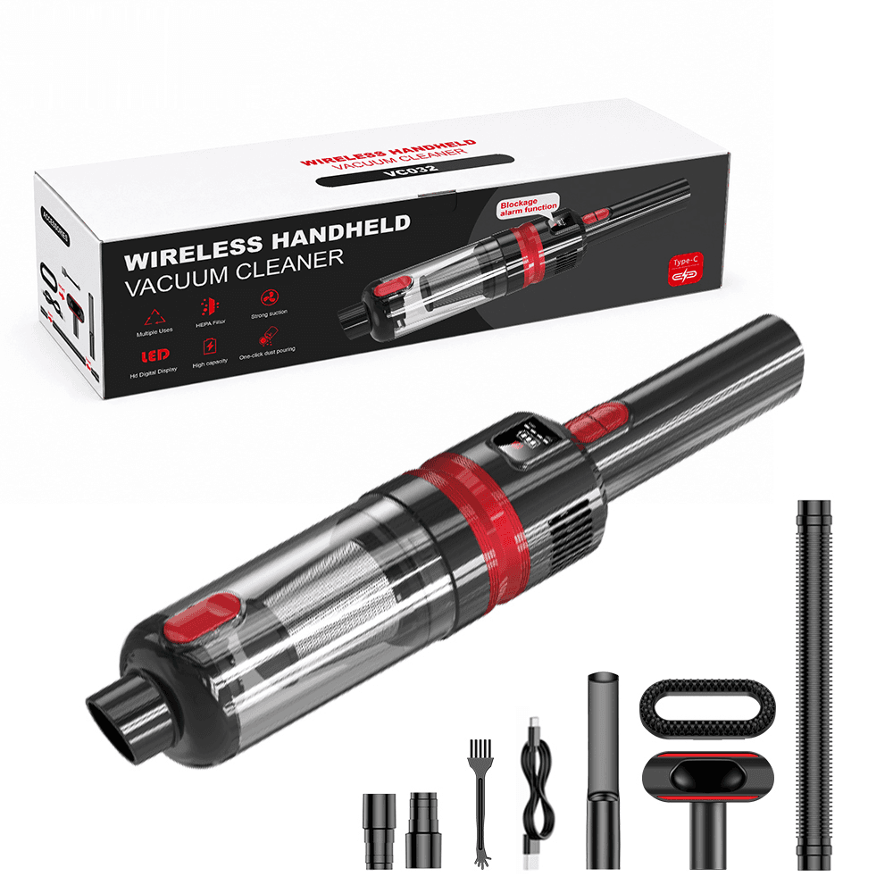 VC032W brushless car vacuum cleaner with accessories