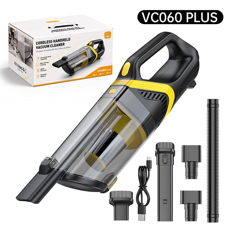 VC060PLUS brushless car vacuum cleaner with accessories