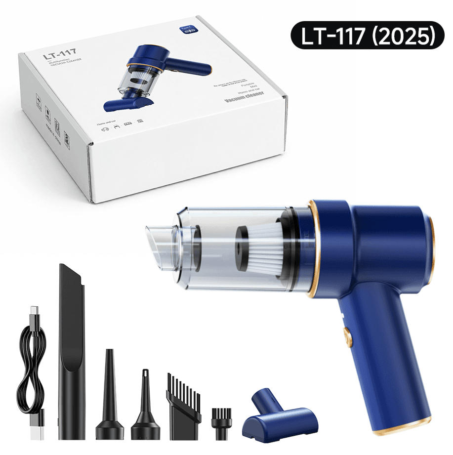 LT-117 2025 brushed portable mini vacuum cleaner with accessories