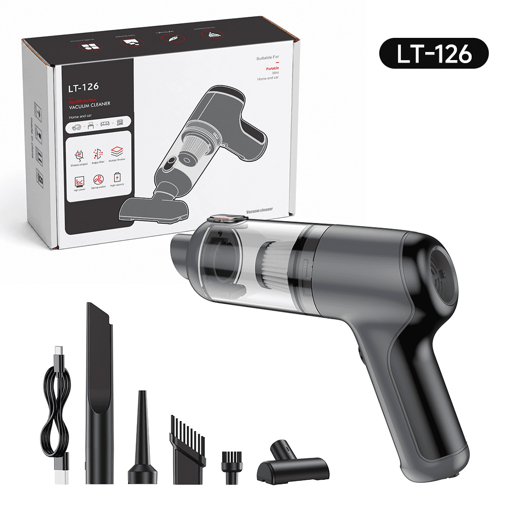 LT-126 brushed portable mini vacuum cleaner with accessories
