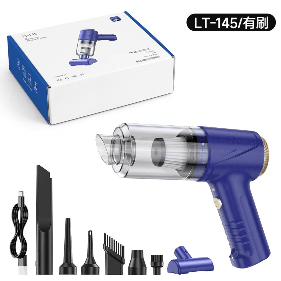 LT-145 brushed portable mini vacuum cleaner with accessories