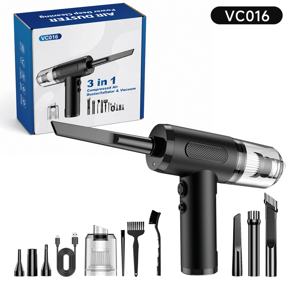 VC016 brushed portable mini vacuum cleaner with accessories