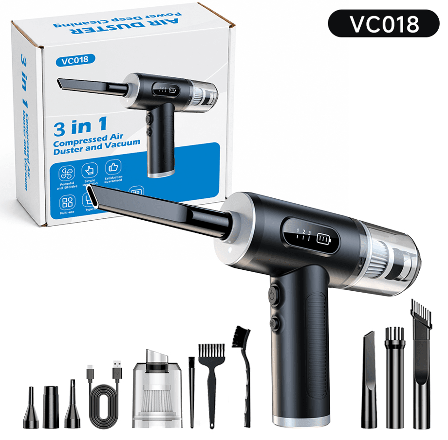 VC018 brushed portable mini vacuum cleaner with accessories