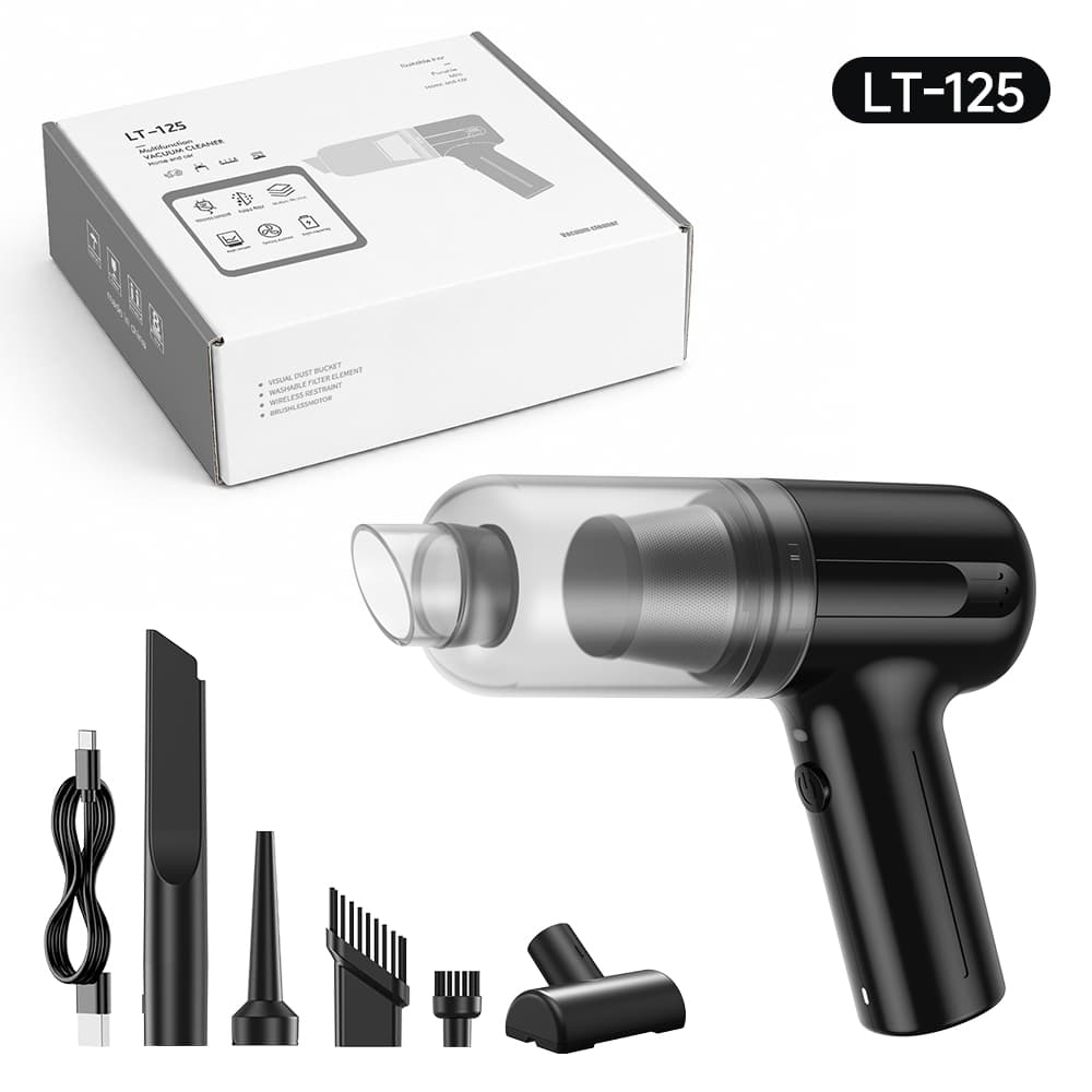 LT-125 PLUS brushless portable mini vacuum cleaner with accessories