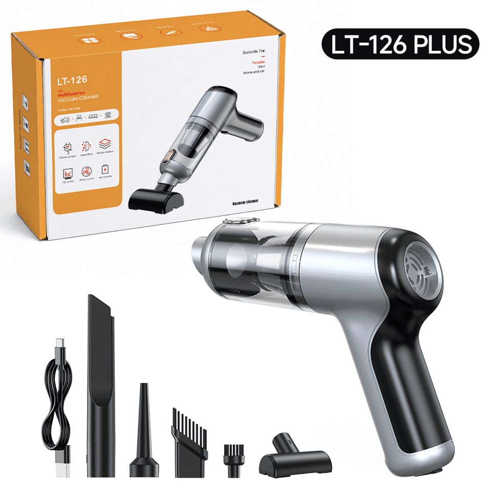 LT-126PLUS brushless portable mini vacuum cleaner with accessories
