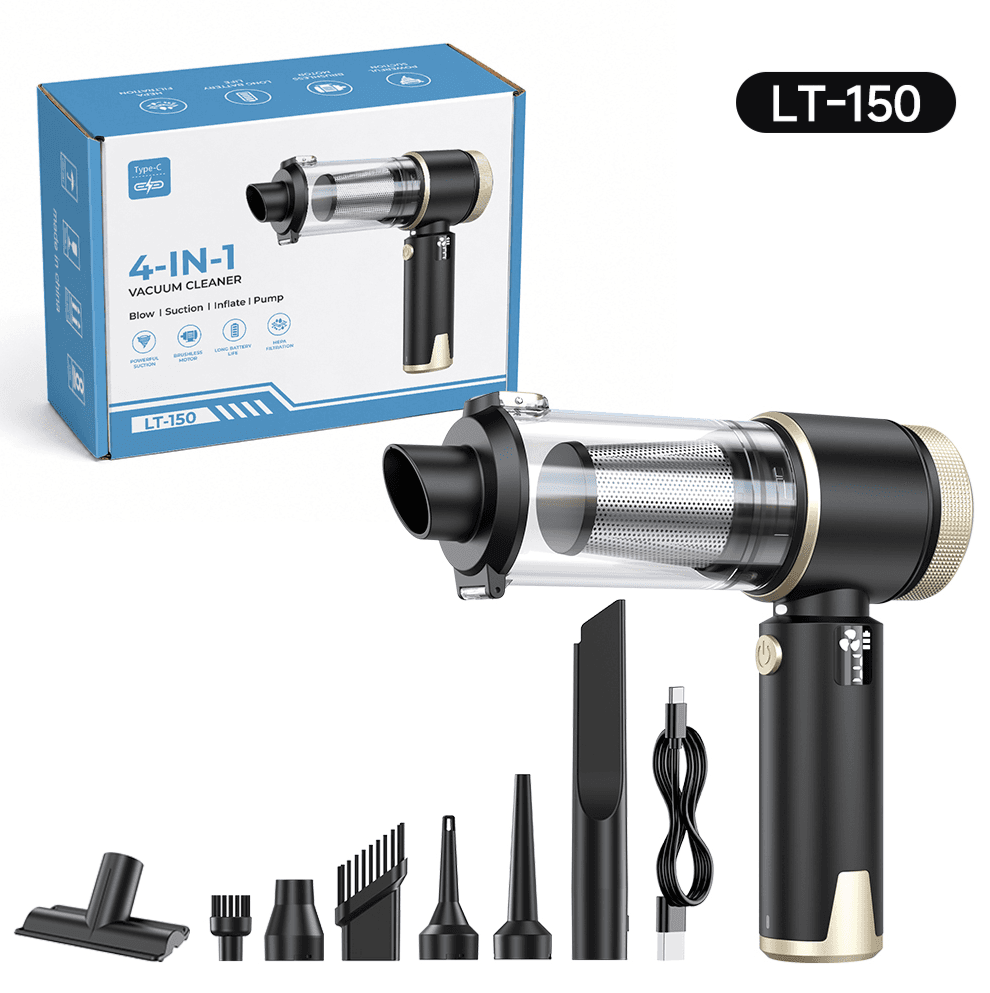 LT-150 · One-touch + Metal Filter brushless portable mini vacuum cleaner with accessories