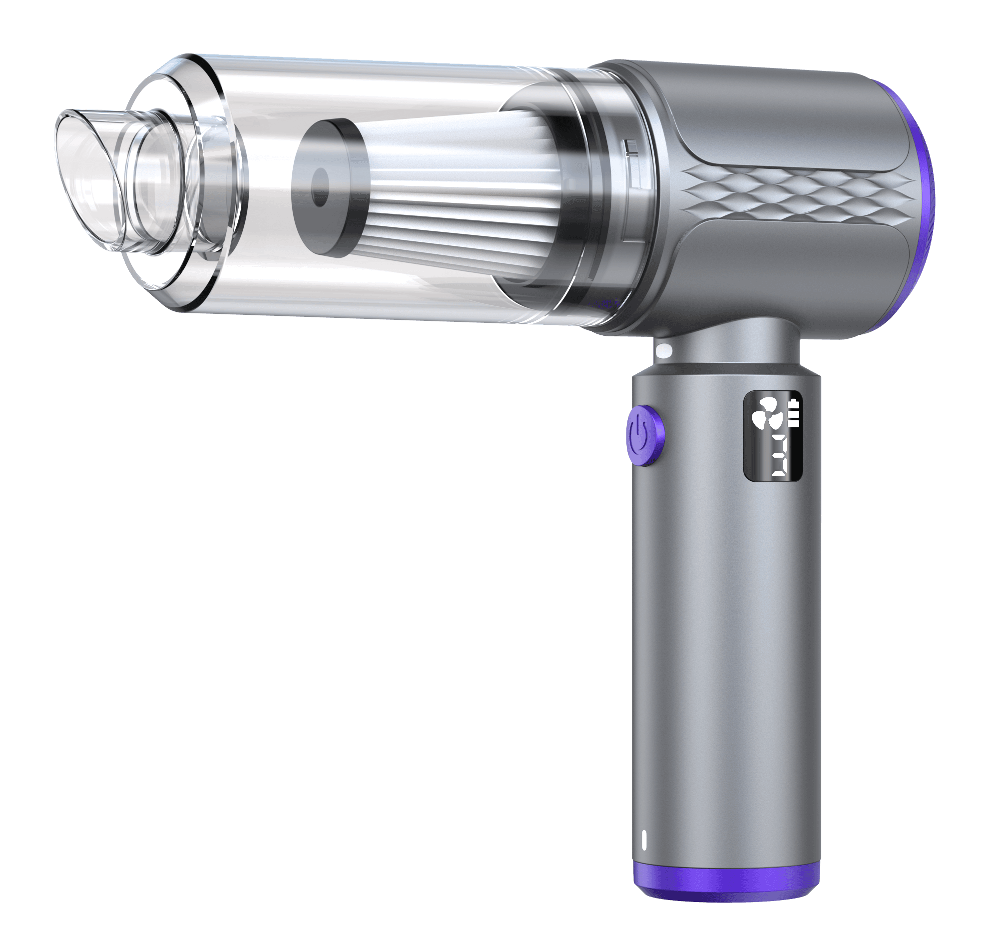Purple brushless portable mini vacuum cleaner