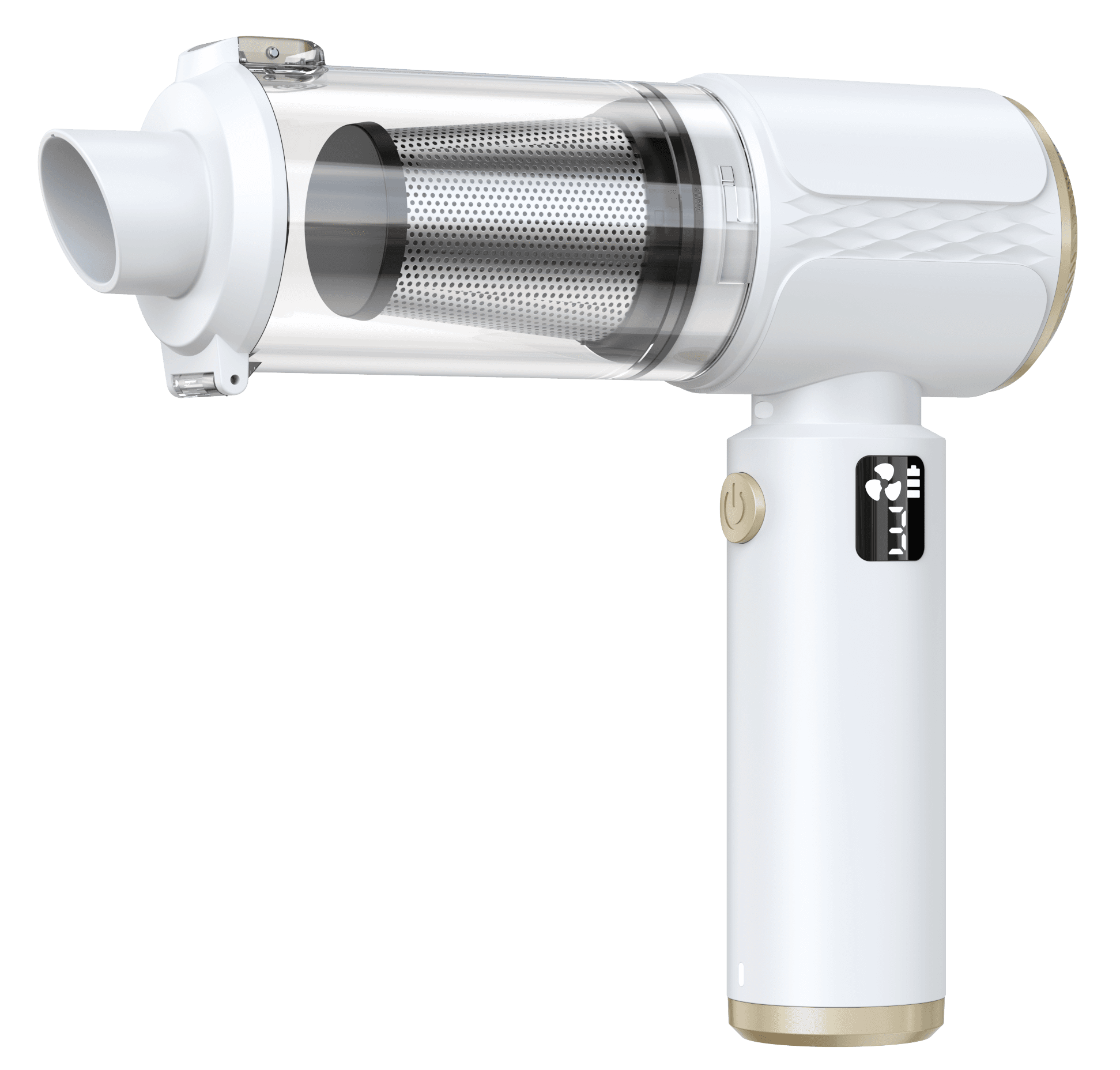 White brushless portable mini vacuum cleaner